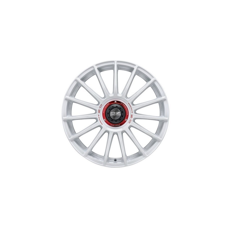 OZ Racing Superturismo Evoluzione WRC Race White Red Lettering 8,5x19 5x112 ET38 CB75,0 R12 790 kg W01852203EW33