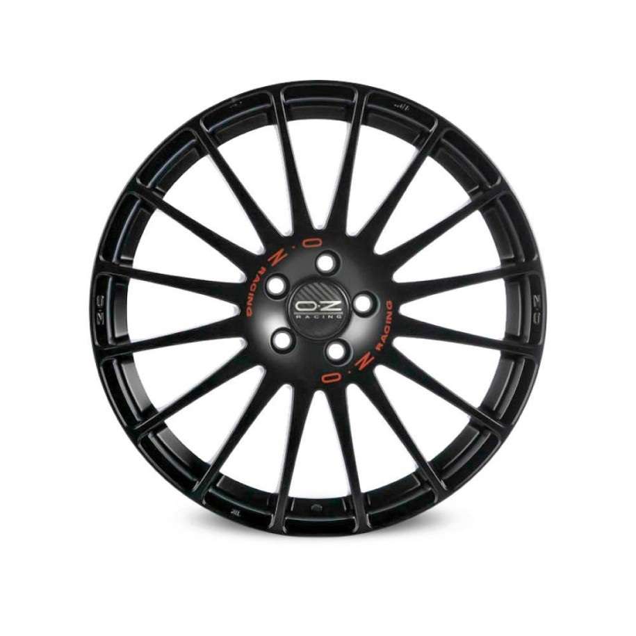 OZ Racing Superturismo GT Matt Black Red Lettering 7,5x17 5x112 ET35 CB75,0 R12 715 kg W0168120079