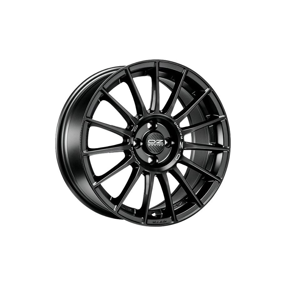 OZ Racing Superturismo LM Matt Black Silver Lettering 8,5x19 5x114.3 ET38 CB75.0 60° 725 kg W01852204R9
