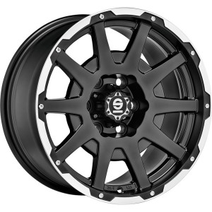 Sparco Dakar Matt Black Lip Polished+Rivets 8,5x18 6x135 ET25 CB87,1 60° 1200 kg W29090052M8