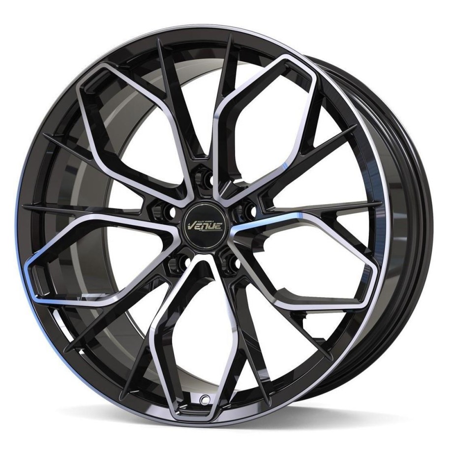 Venue Rocker Black Polished 8,5x19 5x114 ET35 CB73.1 60° 900 kg VROC19855114335731BP