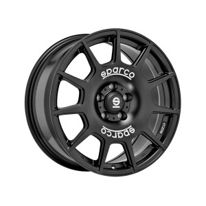 Sparco Terra Matt Black White Lettering 8x18 5x120 ET45 CB65,1 R14 860 kg W29073003P4