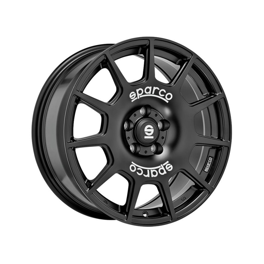 Sparco Terra Matt Black White Lettering 8x18 5x120 ET45 CB65,1 R14 860 kg W29073003P4