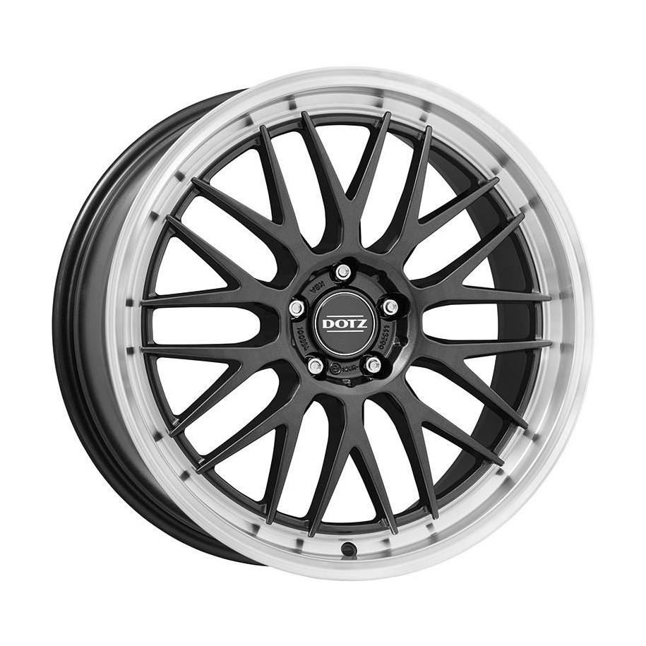 Dotz Bilbao dark Gunmetal/polished lip 8,5x19 5x112 ET35 CB70,1 60° 780 kg OBI9L8FL35
