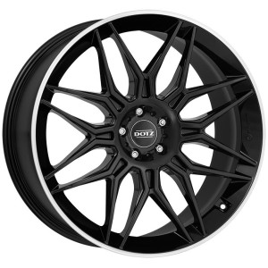 Dotz LongBeach dark Black/polished lip 9,5x21 5x112 ET45 CB66.6 R14 1045 kg OLO1N8BL45M