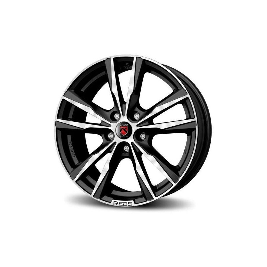 Reds K2 HD Matt Black polished 7,5x17 5x112 ET45 CB72.3 60° 700 kg WKHE75745512