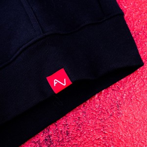 Concaver Unisex Hoodie Logo Black Size XS