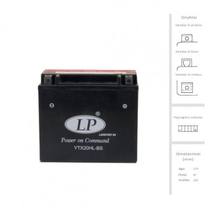 Akumuliatorius 18 Ah 310A EN 12V