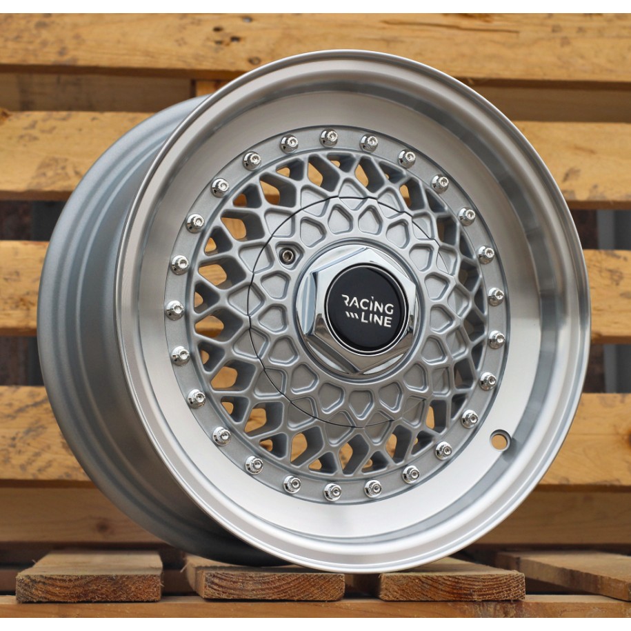 R13x6  8X100/114.3  ET  25  67.1  L1143  Silver+Polished Lip (SP)  For RACIN  (R)  (BBS Style)