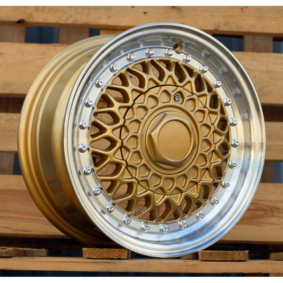 R13x6  8X100/108  ET  30  67.1  BY479  (LU247)  Bronze+Polished Lip (YYPL)  For RACIN  (R)  (BBS Style)