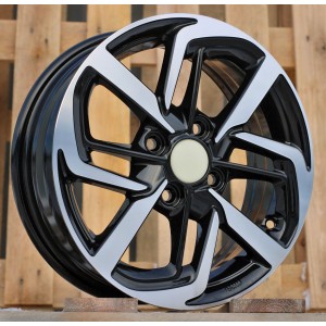 R14x5  4X100  ET  41  54.1  Y1126  Black Polished (MB)  For HYUND  (R)  (NEW Model)