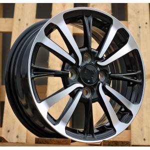 R14x5.5  4X100  ET  40  54.1  I0360  Black Polished (MB)  For TOYOT  (K7)