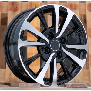R14x5.5  4X100  ET  40  54.1  B1846  Black Polished (MB)  For TOYOT  (Z4)  ((AKC 55 Eur))
