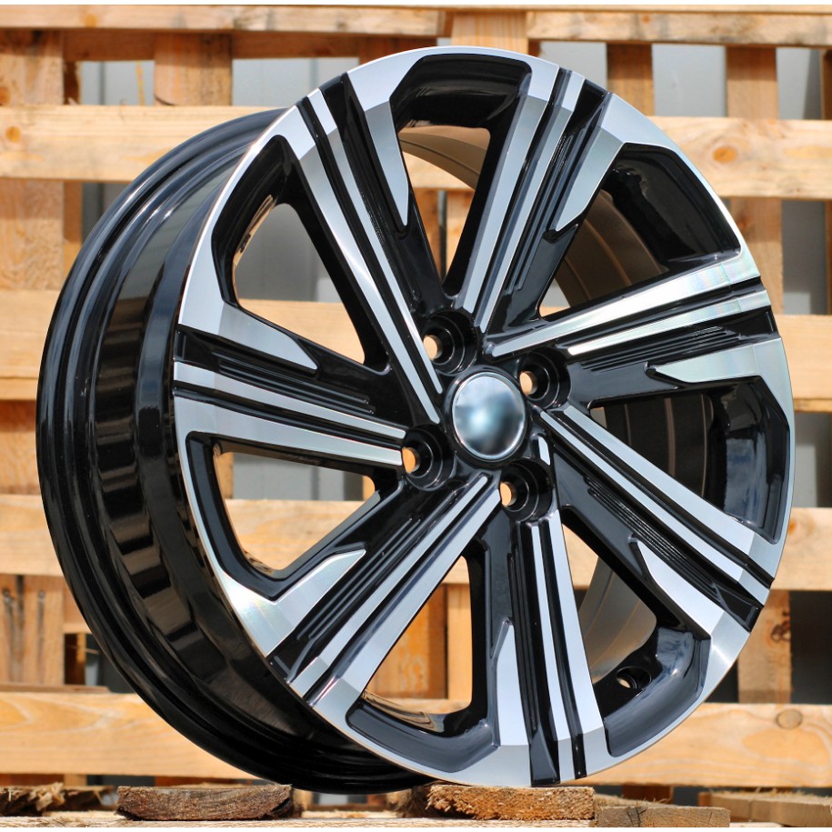 R14x5.5  4X100  ET  45  54.1  D1822  Black Polished (MB)  For TOYOT  (Z2)