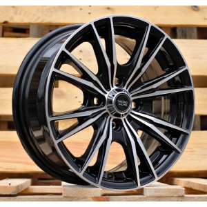 R14x6  4X100  ET  38  60.1  B5199  Black Polished (MB)  For RACIN  (Z4+L1)  ((AKC 55 Eur))