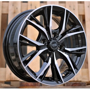 R14x6  4X100  ET  40  60.1  B5400  Black Polished (MB)  For RACIN  (R)