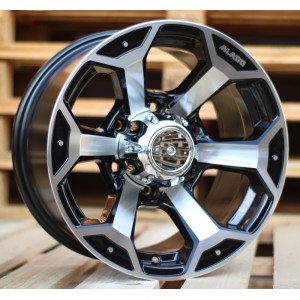 R15x10  6X139.7  ET  M44  110.1  BK321  Black Polished (MB)  For 4X4  (R)