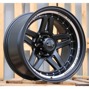 R15x10  5X139.7  ET  M44  110.1  BK936  Black Half Matt+Polished Lip (BLHMPL)  For 4X4  (D3)