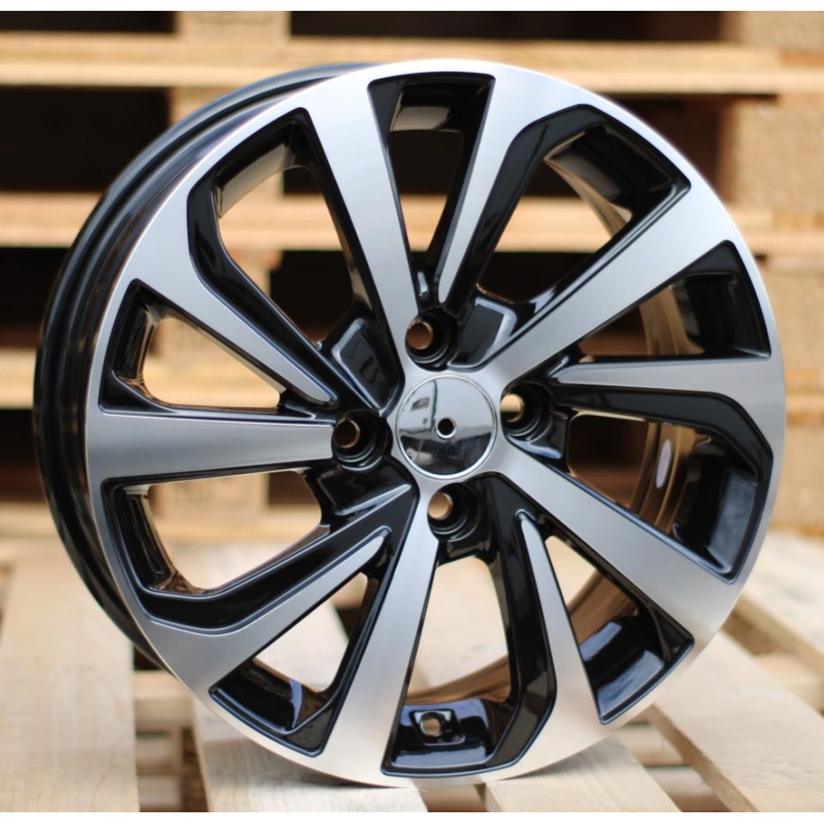 R15x6  4X100  ET  45  54.1  A423  (IN5429)  Black Polished (MB)  For HYUND  (A+Z7)
