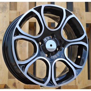 R15x6  4X98  ET  35  58.1  B5164  Black Polished (MB)  For FIAT  (K4)