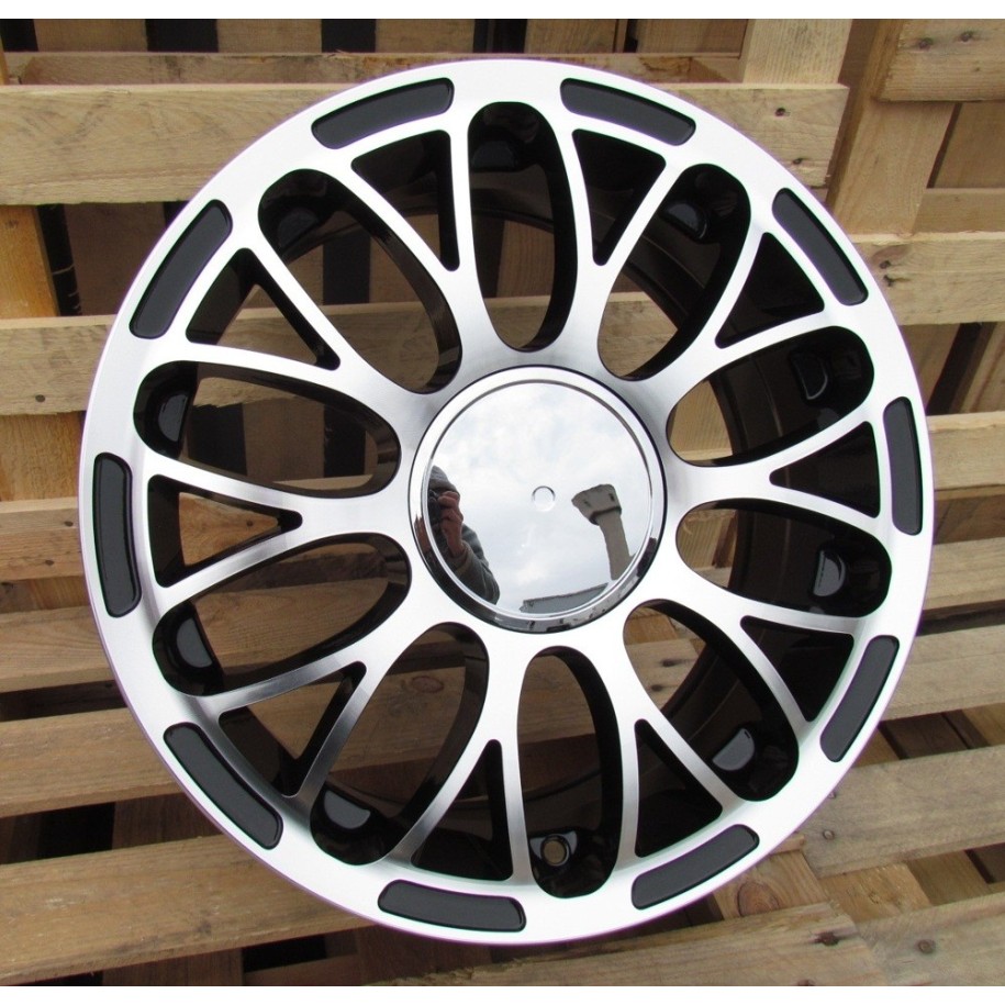 R15x6  4X98  ET  35  58.1  LU392  Black Polished (MB)  For FIAT  (P1)
