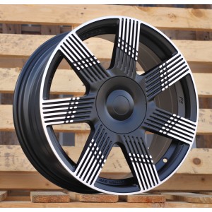 R15x6  4X98  ET  35  58.1  YF7074  Black Polished Half Matt (MBHM)  For FIAT  (P2)  (HYBRID FORGED)