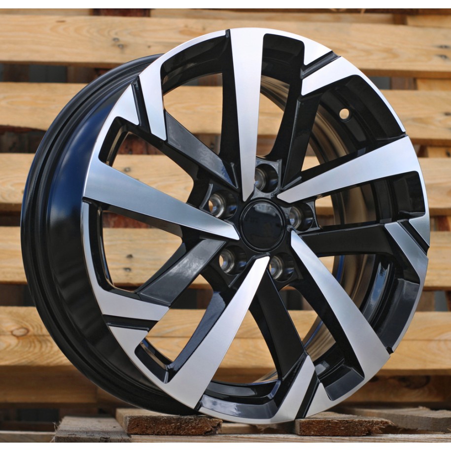 R15x6  5X100  ET  40  57.1  XE276  Black Polished (MB)  For VW  (P1+P2)