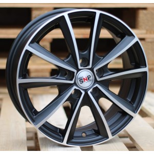 R15x6  5X110  ET  39  73.1  M15  Black Polished Matt (MBM)  For RACIN  (K7)  ((AKC 55 Eur))