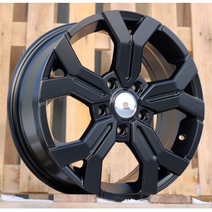 R15x6.5  4X100  ET  40  60.1  B1110  Black Half Matt (BLHM)  For DACIA  (K4+L2)  (NEW Model)