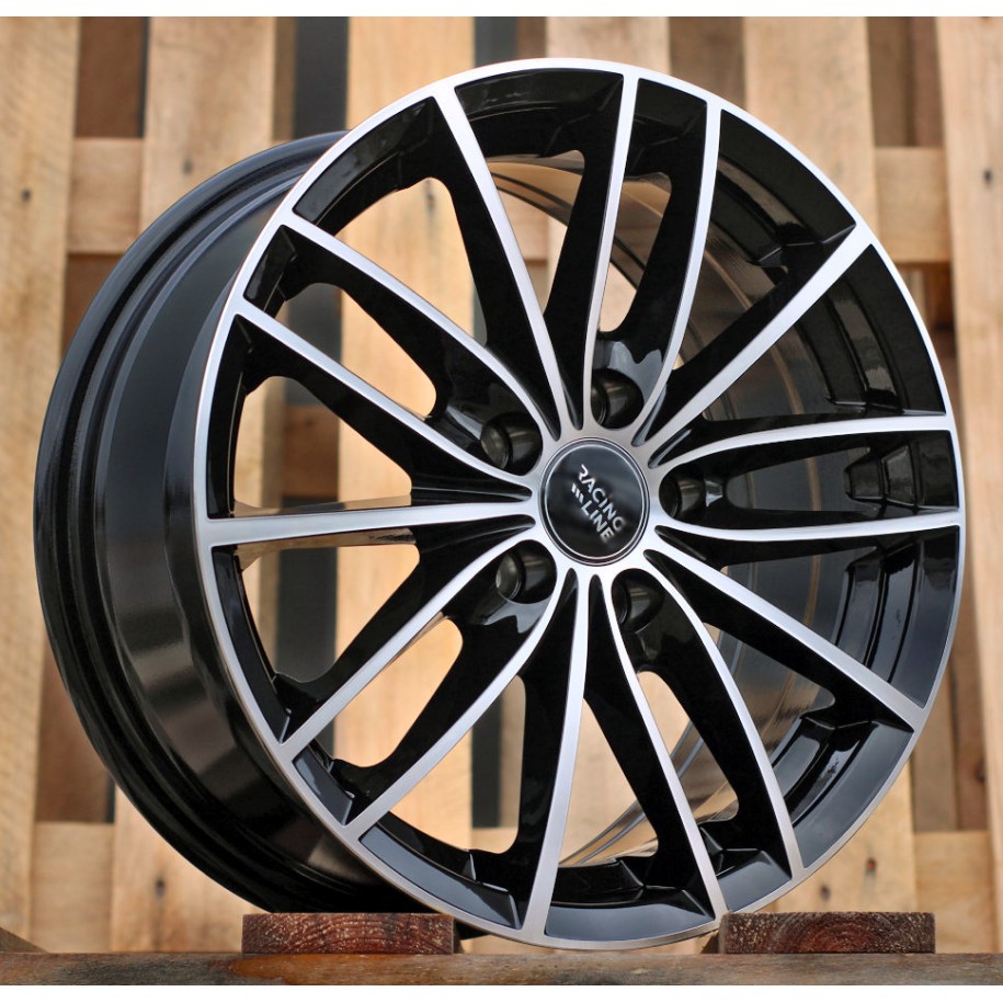 R15x6.5  5X100  ET  40  57.1  BK926  Black Polished (MB)  For RACIN  (K2)