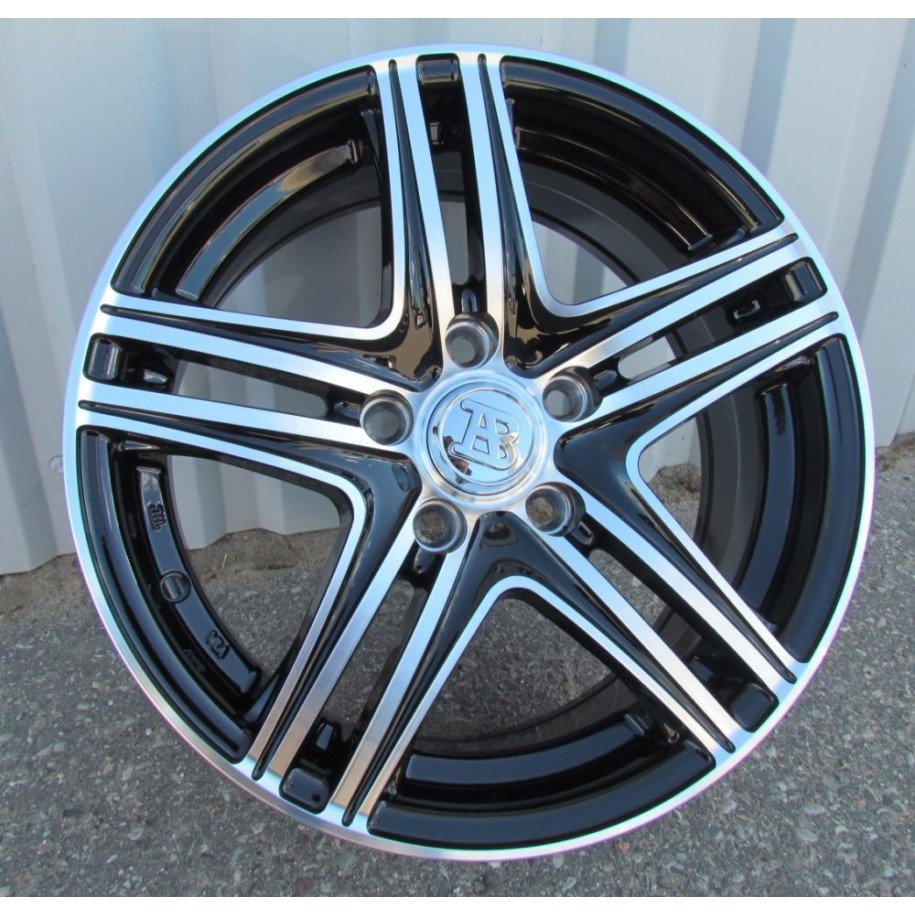 R15x6.5  5X105  ET  39  56.6  LU048  (048156584M)  Black Polished (MB)  For RACIN  (K3)  ((AKC 25 Eur))