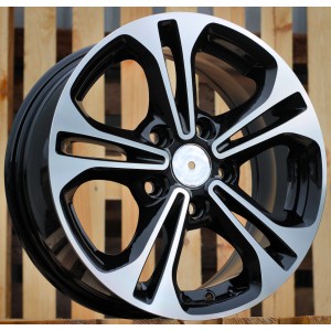 R15x6.5  5X114.3  ET  45  67.1  A5208  Black Polished (MB)  For HYUND  (P)