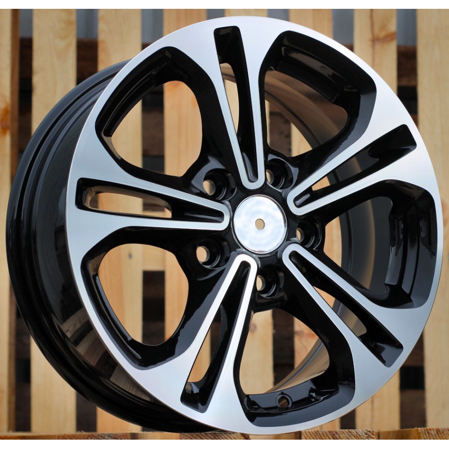 R15x6.5  5X114.3  ET  45  67.1  A5208  Black Polished (MB)  For HYUND  (P)