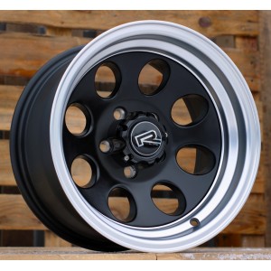 R15x8  5X114.3  ET  M20  83.1  XF171  Black Half Matt+Polished Lip (BLHMPL)  For 4X4  (R+K4)