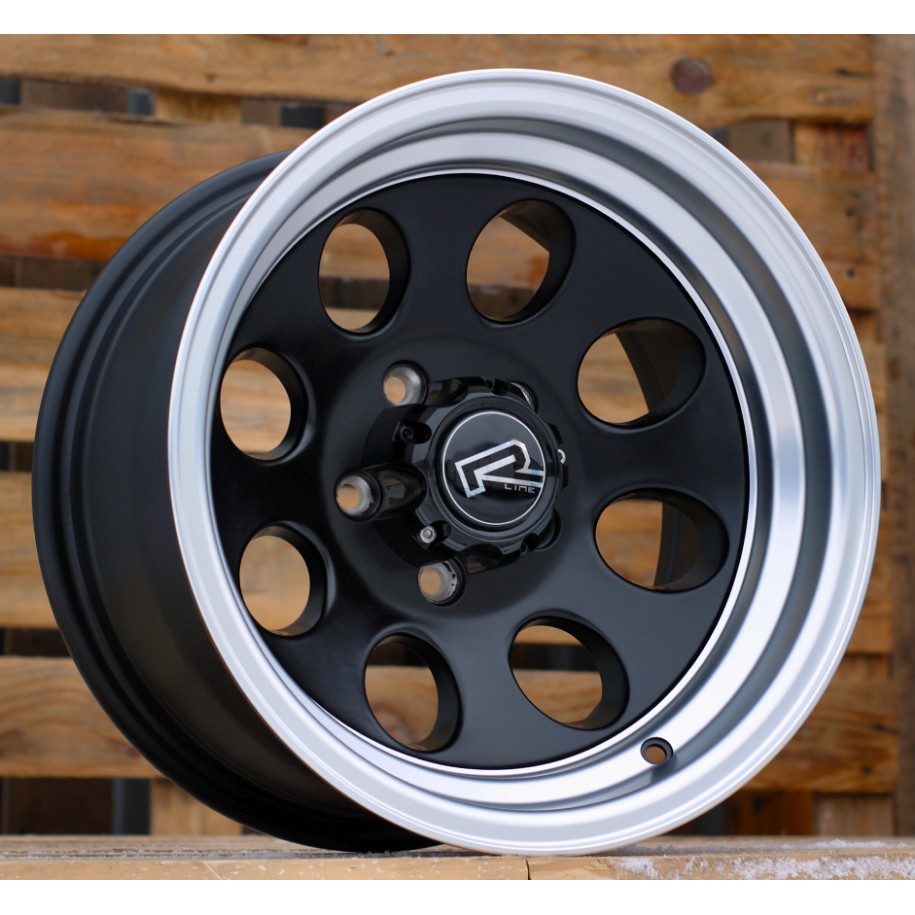 R15x8  5X114.3  ET  M20  83.1  XF171  Black Half Matt+Polished Lip (BLHMPL)  For 4X4  (R+K4)