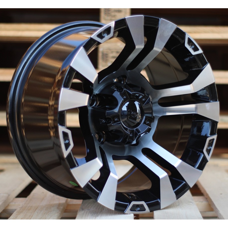 R15x8  5X139.7  ET  M13  110.1  BK859  Black Polished (MB)  For 4X4  (R)