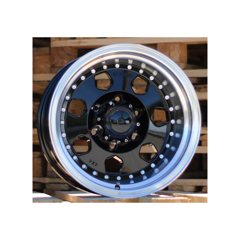R16x10  6X139.7  ET  M36  110.1  B5169  Black+Polished Lip (BLPL)  For 4X4  (R)