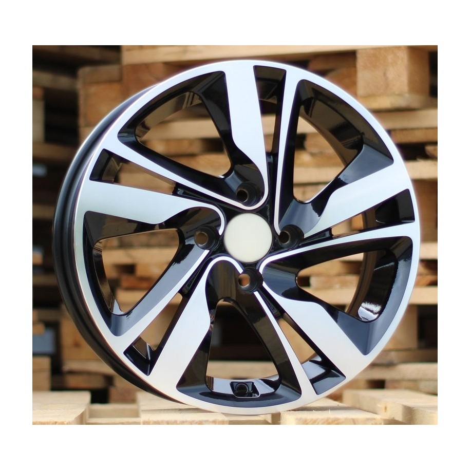 R16x6  4X100  ET  50  54.1  BK813  (D5078)  Black Polished (MB)  For HYUND  (Z3)