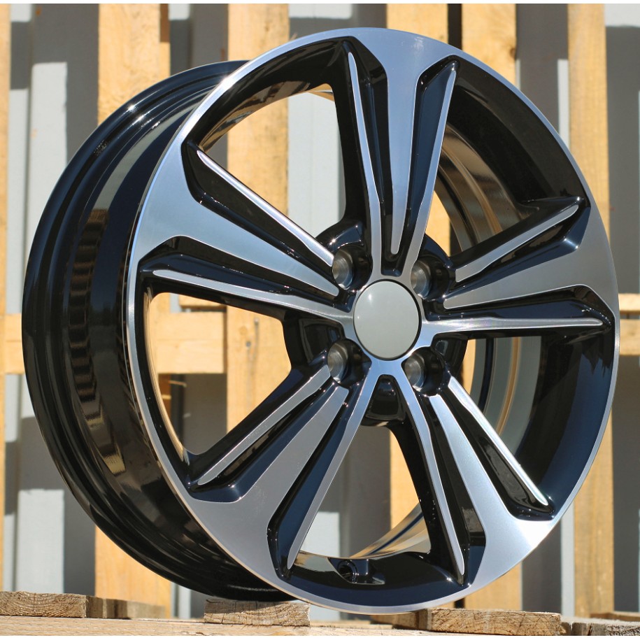 R16x6  4X100  ET  50  54.1  B1627  (IN5368)  Black Polished (MB)  For HYUND  (Z5)