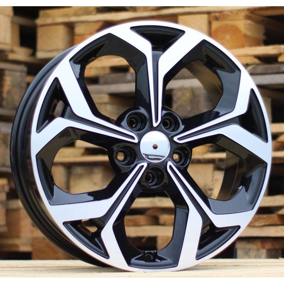 R16x6  5X114.3  ET  46  67.1  FE175  Black Polished (MB)  For KIA  (Z5)