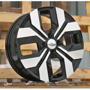 R16x6.5  4X100  ET  40  60.1  Y1392  Black Polished (MB)  For DACIA  (Z7)