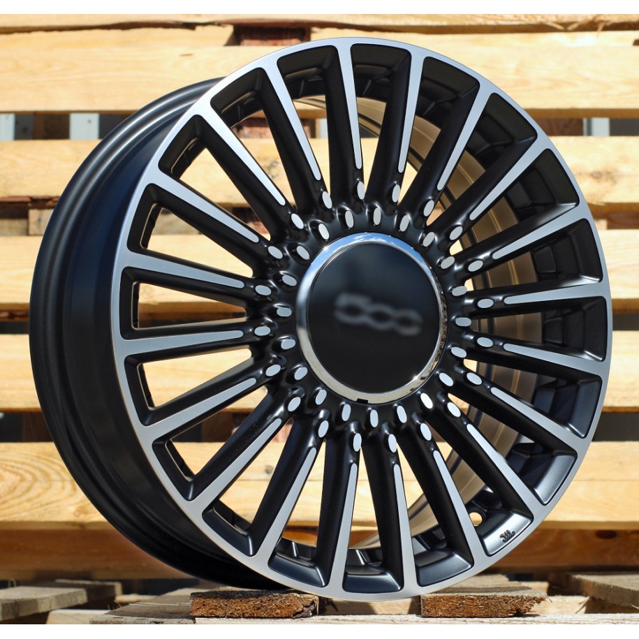 R16x6.5  4X98  ET  35  58.1  Y1210  Black Polished Half Matt (MBHM)  For FIAT  (Z7+P)