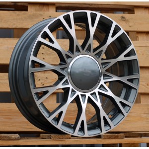 R16x6.5  4X98  ET  35  58.1  Y1283  Grey Polished (MG)  For FIAT  (Z7)  (NEW Model 500)