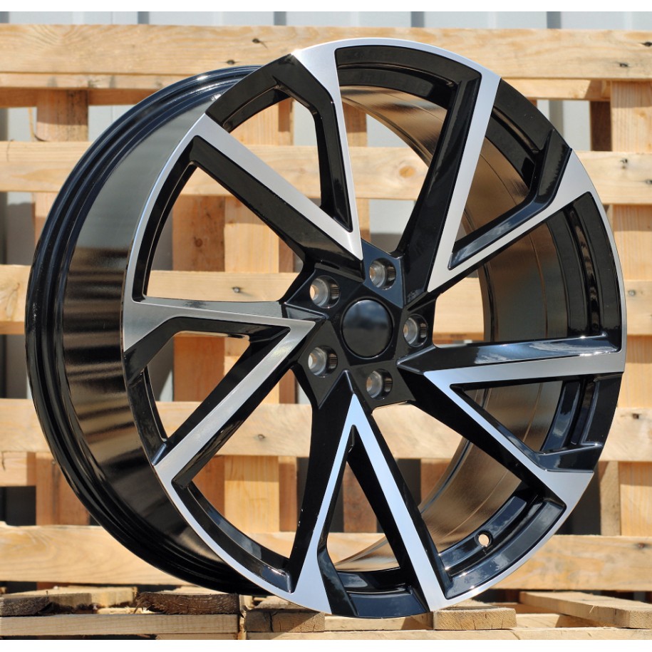 R16x6.5  5X100  ET  40  57.1  FE181  (F6057)  Black Polished (MB)  For SKODA