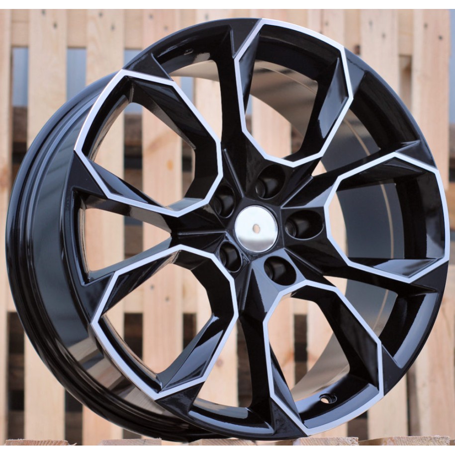R16x6.5  5X100  ET  40  57.1  SK516  (BK5278)  Black Polished (MB)  For SKODA  (P)