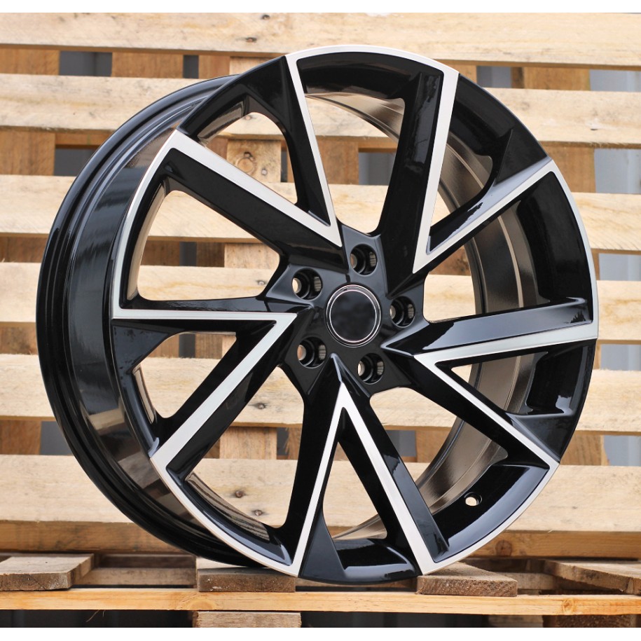 R16x6.5  5X100  ET  40  57.1  FE181  (IN0262)  Black Polished (MB)  For SKODA  (M+K7)