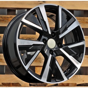 R16x6.5  5X108  ET  40  65.1  B5906  Black Polished (MB)  For PEUG  (L6)  (Carved Spokes)