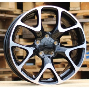 R16x6.5  5X110  ET  39  65.1  E236  (XF076)  Black Polished (MB)  For OPEL  (P1)