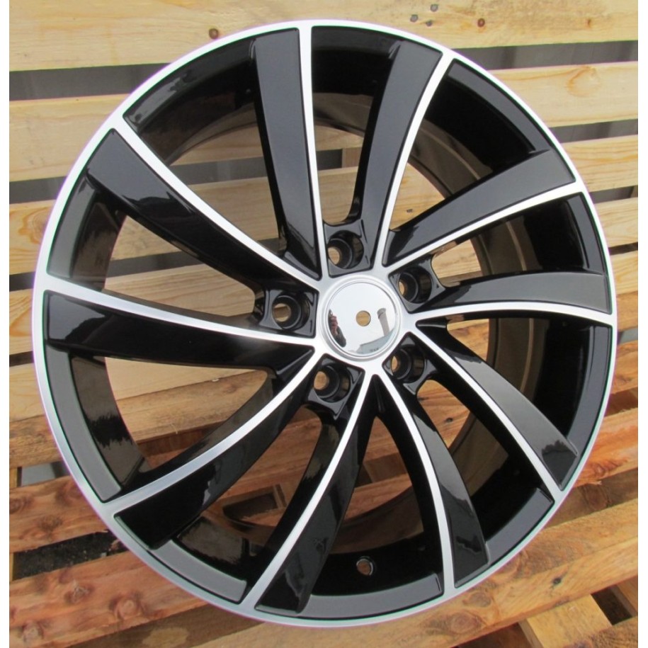 R16x6.5  5X112  ET  42  57.1  SK523  (BK5290)  Black Polished (MB)  For SKODA  (L4)