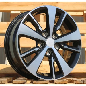 R16x6.5  5X114.3  ET  40  66.1  TL0400  Black Polished (MB)  For NISS  (R)